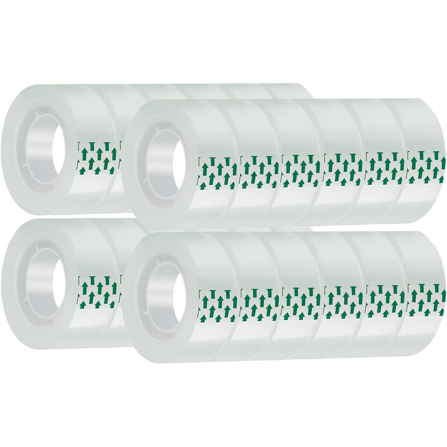 24 Rolls Transparent Tape Refills Rolls Each Rol 1 inch Corel 3/4 x 900 Inches,for School,Office, Home.
