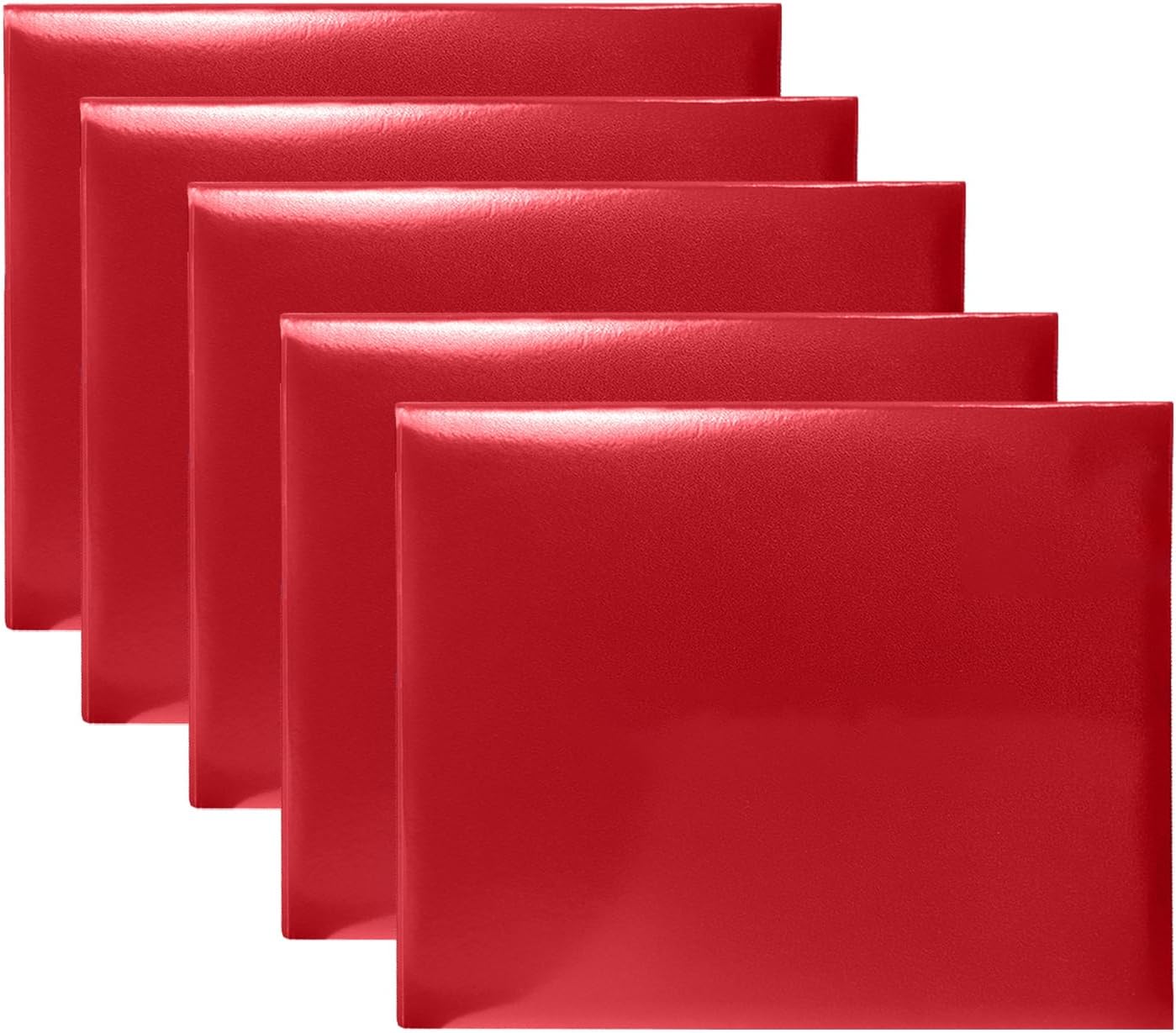 Certificate Holders 8.5"x11" Graduation Diploma Cover Document Leather Folders,Red-5 Pack