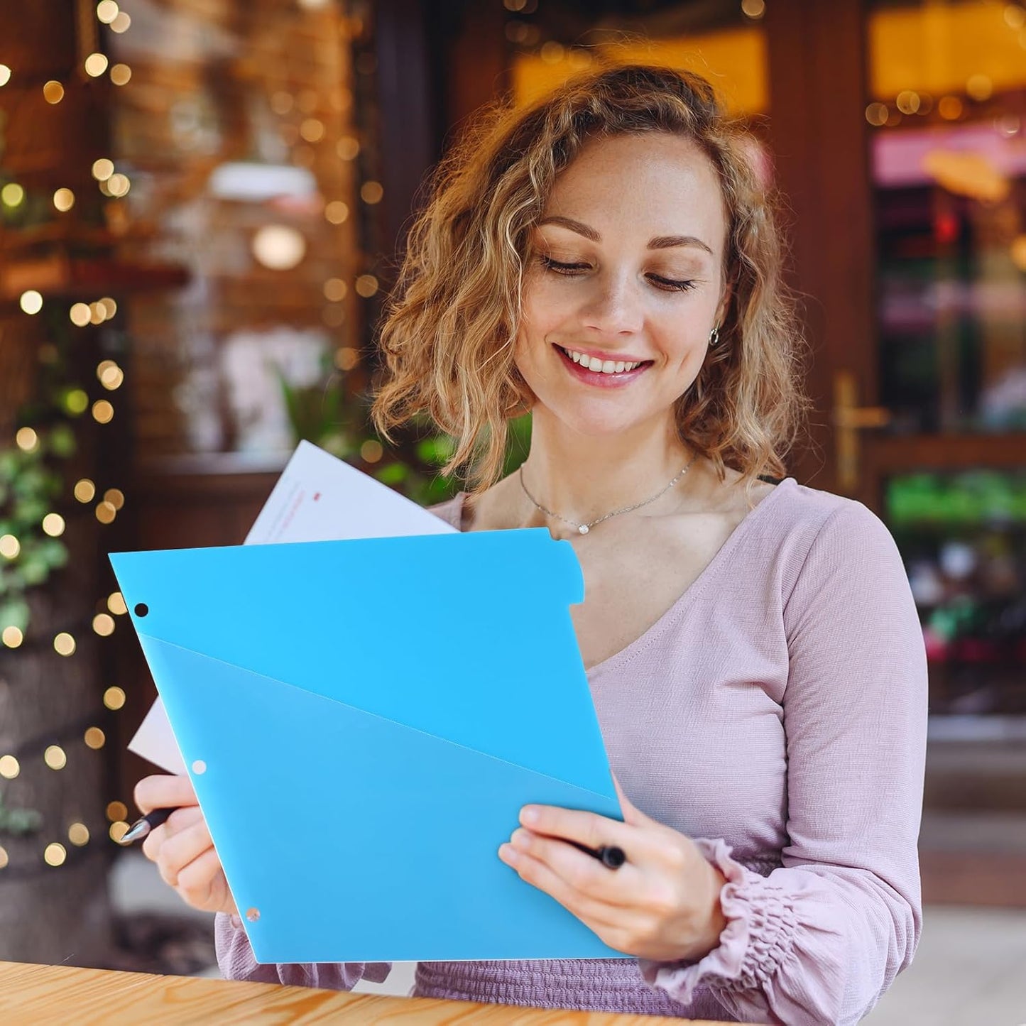 WOT I Plastic 8-tab Dividers with 2 Clear Pockets - 3 Sets, Binder Dividers for 3 Ring Binder, Bright Multicolor, Total 24 Tabs