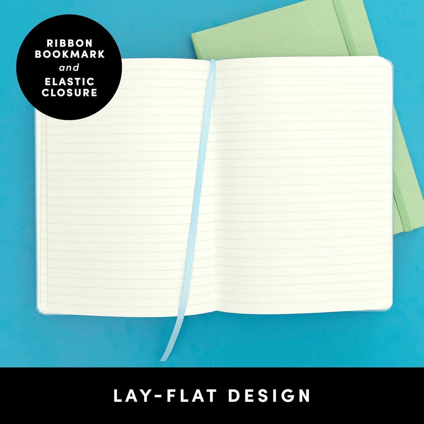 PAPERAGE Lined Journal Notebook, (Yellow), 160 Pages, Medium 5.6 in x 8 in - 100 GSM Thick Paper – Hardcover Journaling Notebook for Work, School & Note Taking