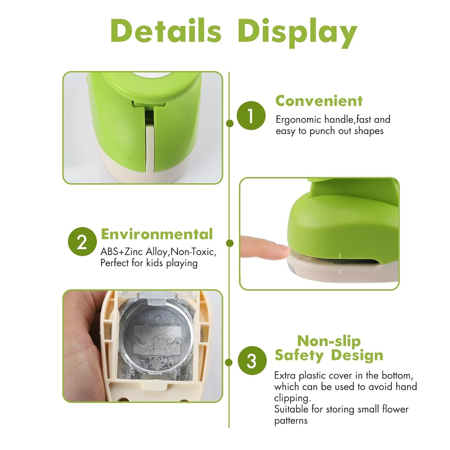 LOONENG 5/8 Inch Circle Hole Punch - Create Perfect Circles for Handmade Craft Projects - Ideas for Scrapbooking, Card Making, DIY Photo Albums, Gift Tags, Homemade Confetti