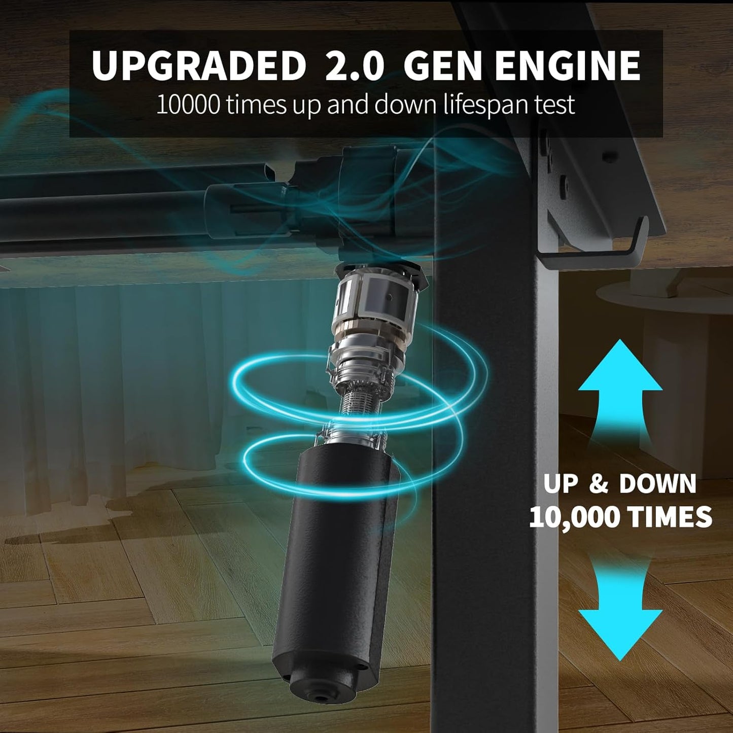 63 x 30 Inch Electric Standing Desk with 2 Drawers, Adjustable Height Widened Stand Up Desk with Storage, Sit to Stand Ergonomic Workstation for Home Office, Rustic Brown