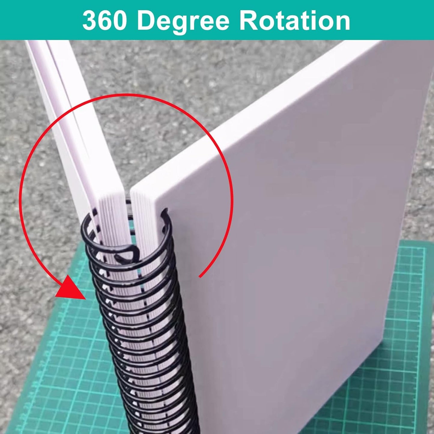 Plastic Spiral Binding Coils 100 Pack, Coil Binding 8mm(5/16") 40 Sheet Capacity, 4:1 Pitch Black Binding Spirals for Students and Coworker