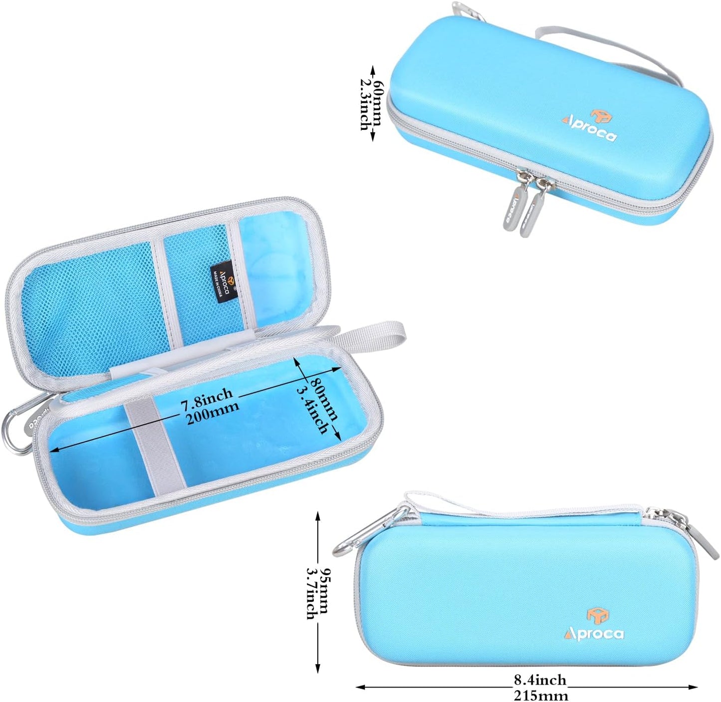 Aproca Blue Hard Storage Case, for Texas Instruments TI-30XS MultiView Scientific Calculator and Accessories (Case Only)