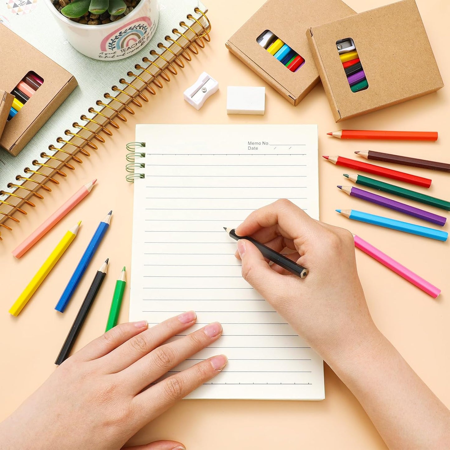 576 Pcs/ 48 Boxes Mini Drawing Class Colored Pencils Bulk for Kid 3.5 Inch Back to School Supplies Portable Short Fat Per Set 12 Different Color with Sharpener Eraser Coloring Pencils