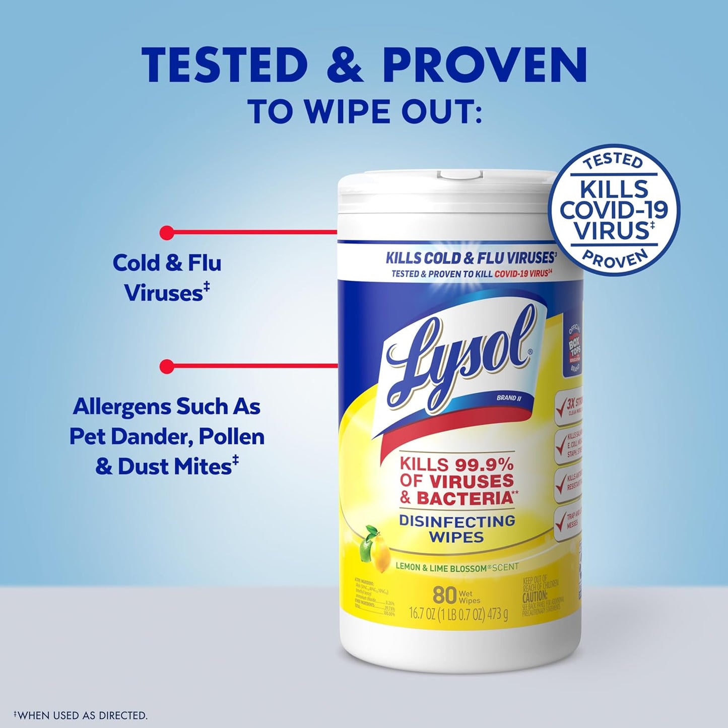 Lysol Disinfectant Wipes Bundle, Multi-Surface Cleaning Wipes, For Disinfecting & Cleaning, contains Lemon & Lime Blossom, Crisp Linen, & Mango & Hibiscus, 3x80 ct, (240 ct Total)