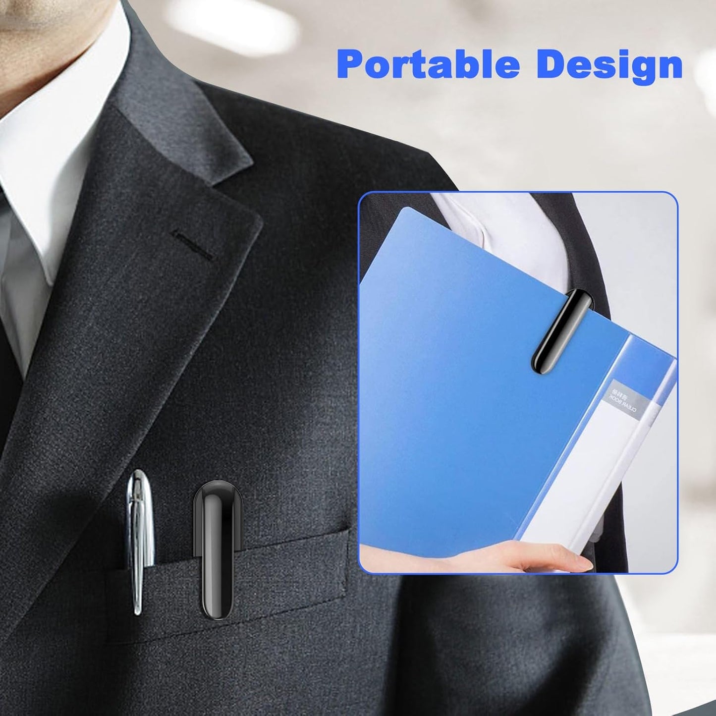 （2 Units） Wireless Presenter Remote Presentation Pointer Clicker with Hyperlink & Volume Control USB PowerPoint Slide Advancer for Mac Laptop PC Computer Keynote