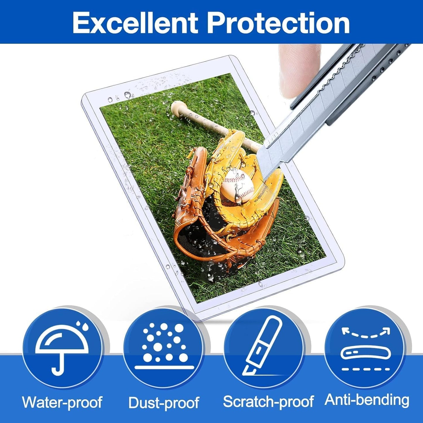 18 Count Topload Card Holder, Sooez 35PT Topload Card Protector, 3" x 4" Hard Plastic Card Sleeves, Baseball Card Protector, Rigid Toploading Card Case for Collectible Trading Sports Cards