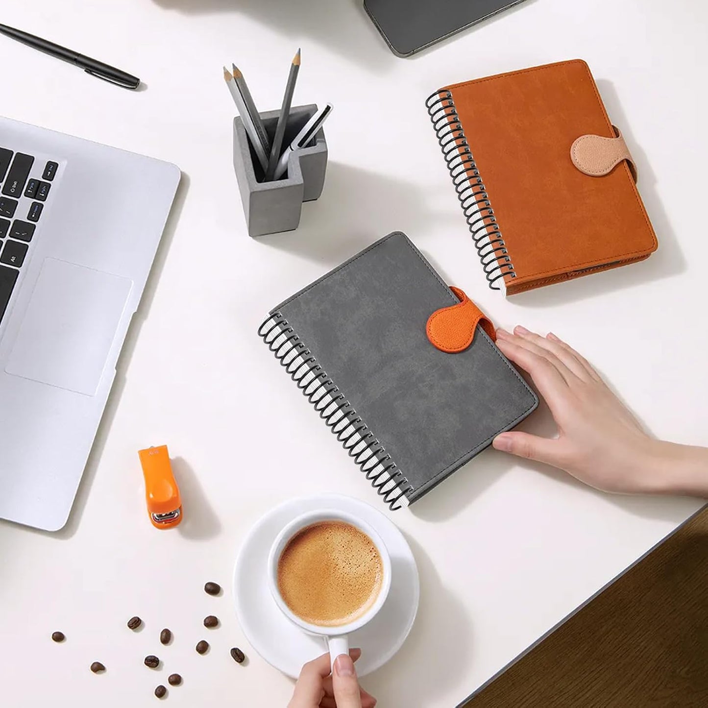 MAKEASY 100 Pack Plastic Spiral Binding Coils, 1/2"(12mm), 90 Sheet Capacity, 4:1 Pitch Black Binding Spirals for Home School and Office use