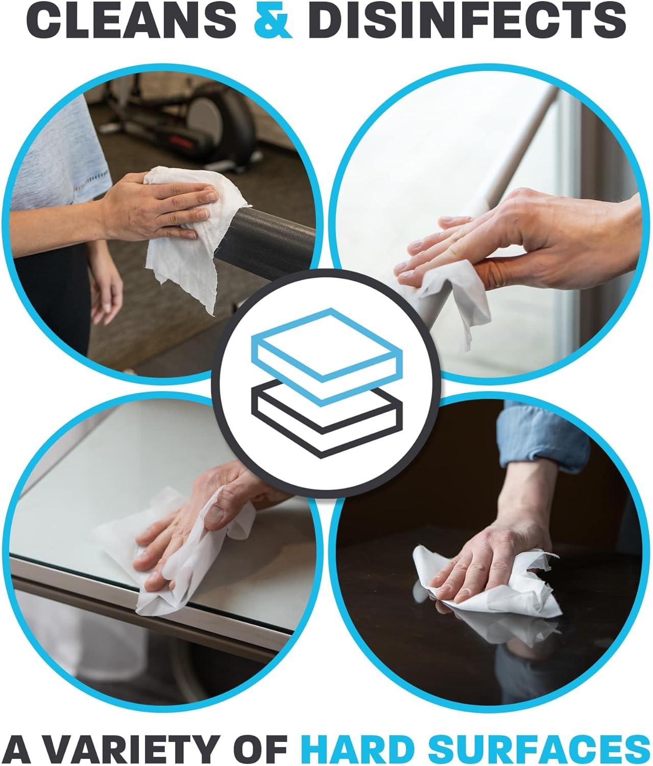 Zogics Antibacterial Disinfecting Wipes – For Sanitizing and Cleaning Surfaces and Equipment, EPA Registered Antibacterial Cleaning Wipes (1 Roll of 800)