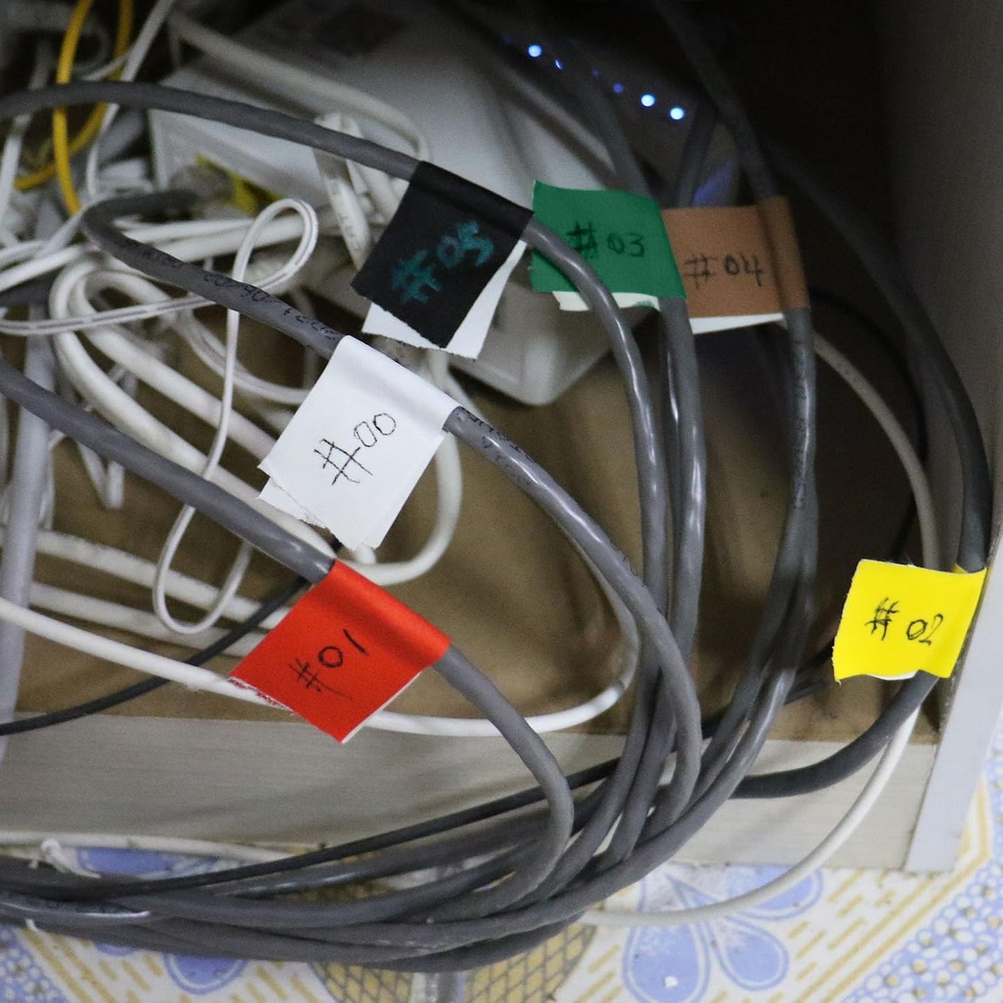 BOMEI PACK 6 Colors Gaffer Tape 1inch x 20yds, Matte Non-Reflective Theater Stage Tape, No Residue Hand Tear, for Cable, Photo Studio, Painters, Floors Marking Tape