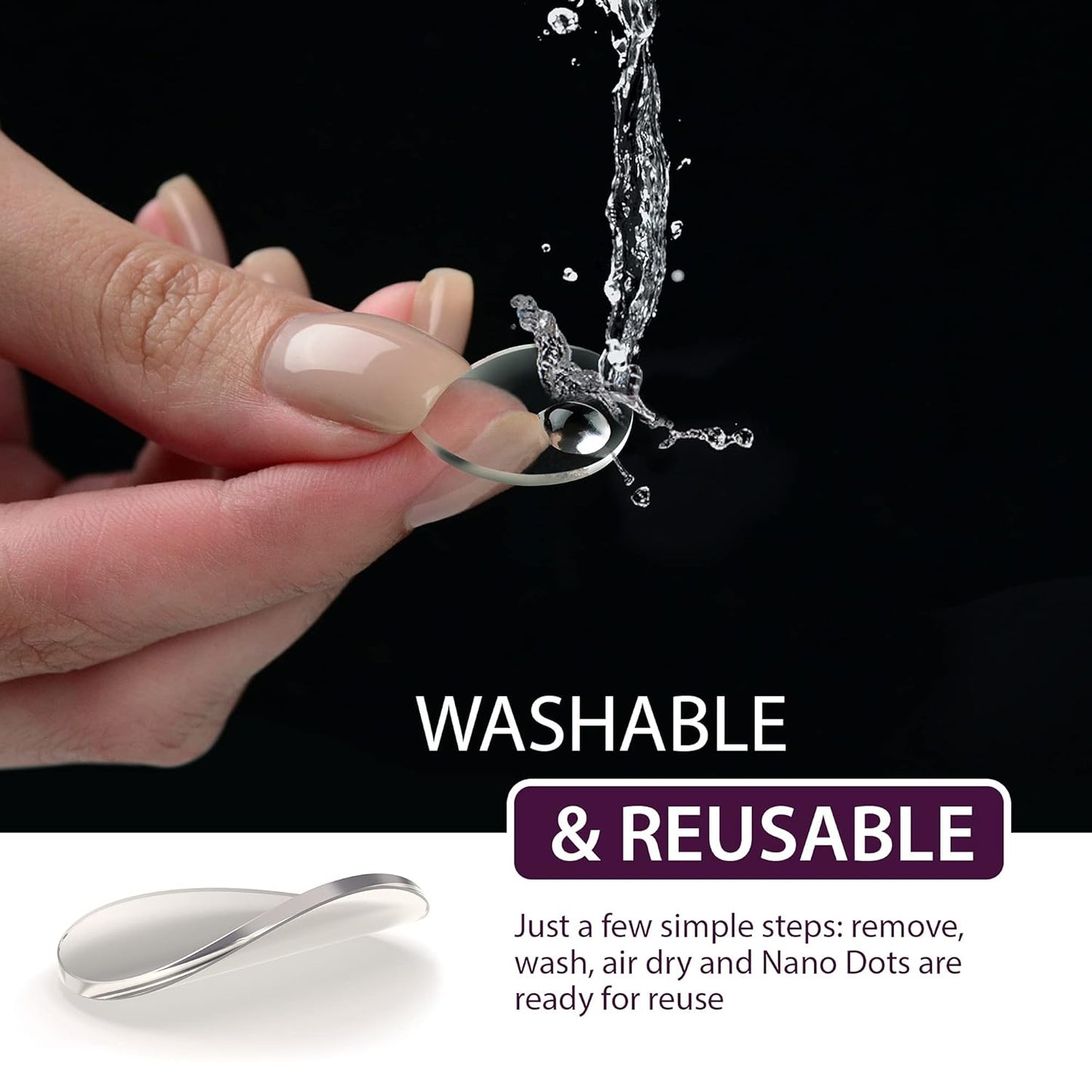 Double Sided Adhesive Dots 100PCs - Sticky Dots Clear Removable - Poster Putty Non Marking - Adhesive Putty Picture Hangers - Double Sided Tape Dots for Arts & Crafts Hanging Posters