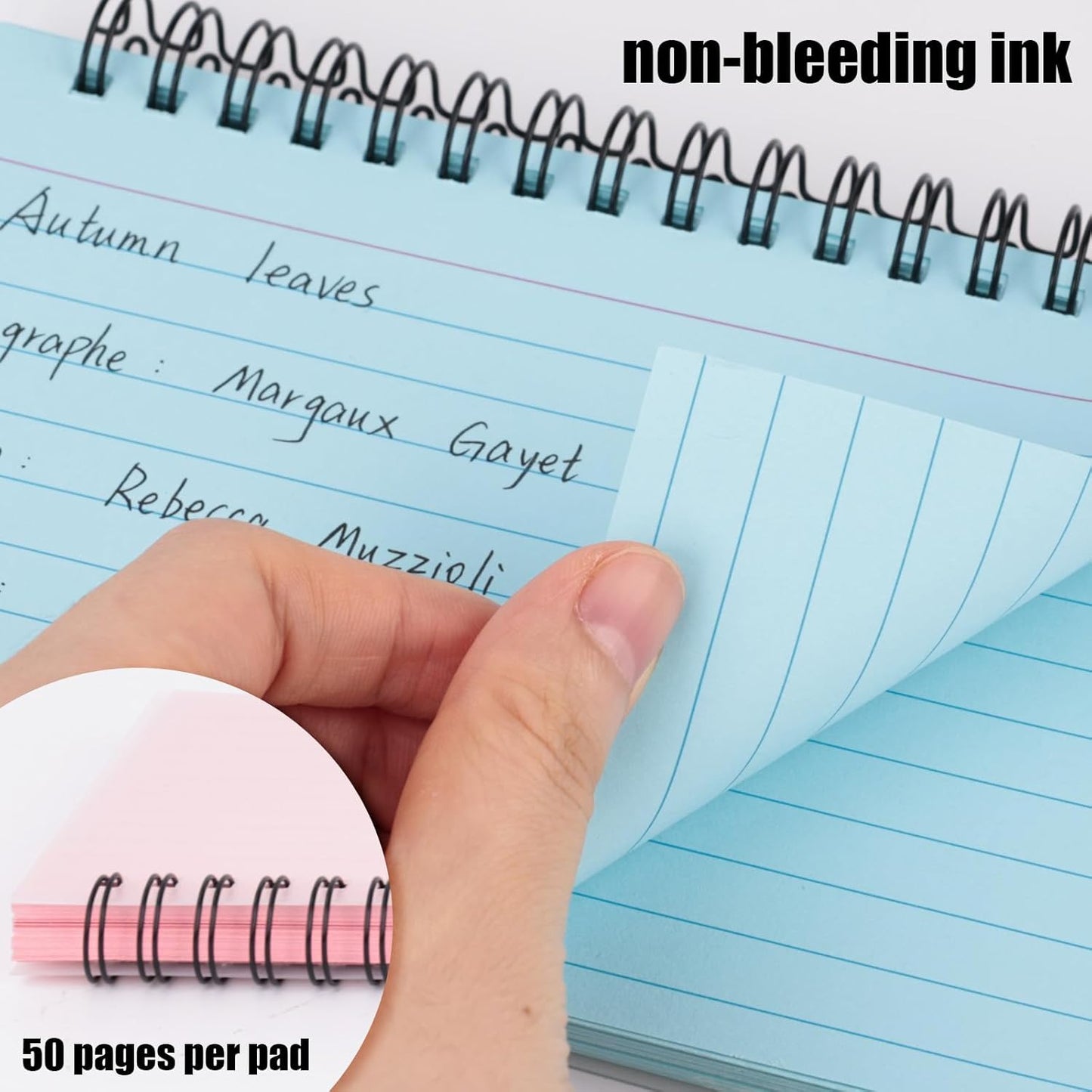 Koogel 400PCS Index Cards with Rings, 4x6 Colored Ruled Index Cards with Waterproof Covers for Back to School, Flashcard Recipe Note Card for Studying Nursing School College Essentials, 4 Colors