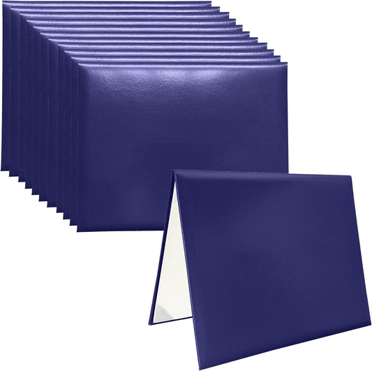 12 PCS Smooth Diploma Certificate Cover 8 1/2" x 11" Purple