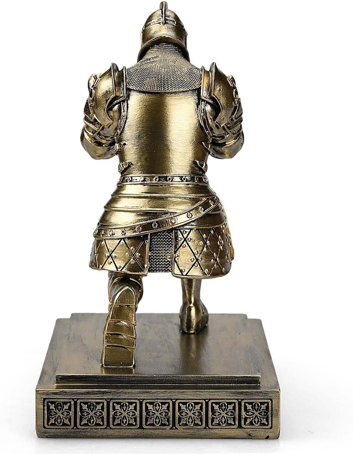 King's Guard Knight Pen Holder Pen Stand Desk Organizers and Accessories Resin Pencil Holder as Gift for Office and Home (Bronze)