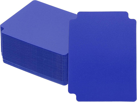 PATIKIL Trading Card Dividers, 50 Pcs Index Card Football Card Sorter Storage Boxes Organizer Tray Accessories for Sports Game Baseball Card, Blue