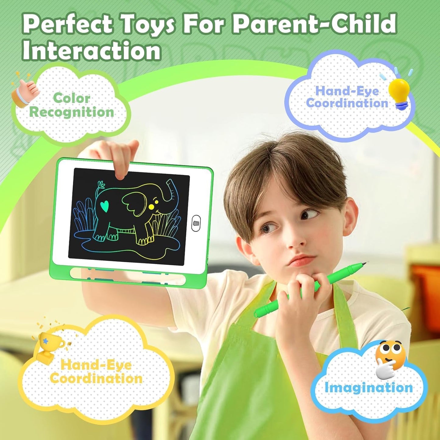 24 Pack LCD Writing Tablet for Kids, 6.5 Inch Colorful Doodle Board Drawing Tablet, Erasable Reusable Electronic Drawing Pads, Educational Learning Toys Birthday Gifts for Girls Boys Age 3 4 5 6 7 8