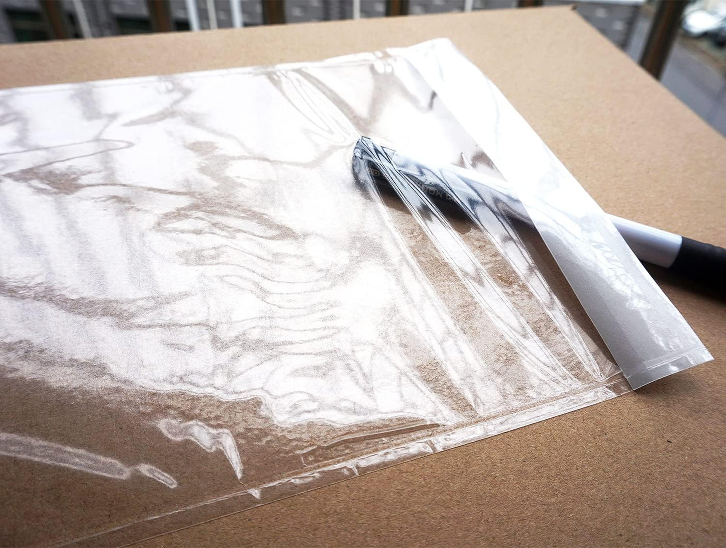 Premium 4.7''x7.5'' Packing List Envelopes, Tailored Size for 4x6'' Shipping Labels,Self Adhesive Shipping Label Pouches/Sleeves (100 pack)