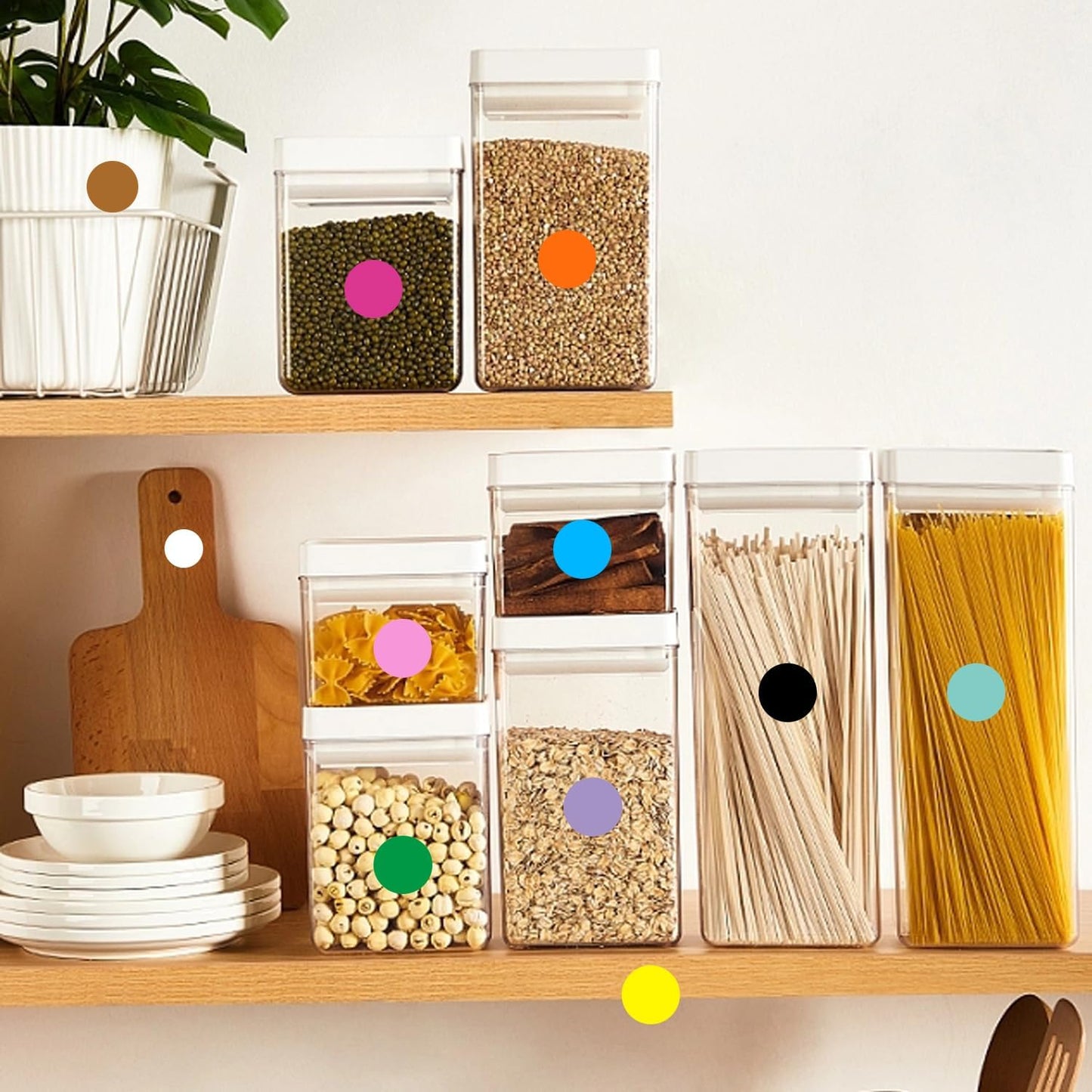 0.75 Inch Removable Color Code Dot Sticker Round Labels,Garage Sale Stickers Price Tags Label Blank Yard Sale Circle Dot Stickers Removable Writable Not Blurry (1650 Pack,11 Colors)