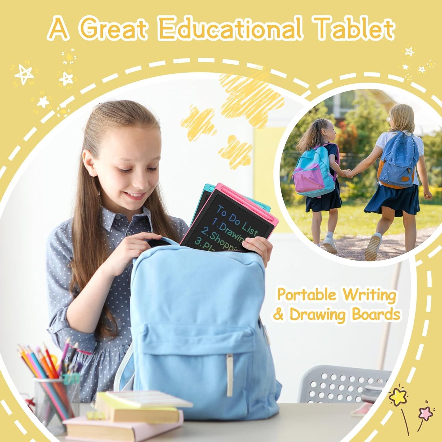 32 Pack LCD Writing Tablet for Kids Drawing Tablet 8.5" Upgraded Drawing Pad Toddler Doodle Board for Kids Learning Drawing Board Writing Tablet Bulk for Party Class