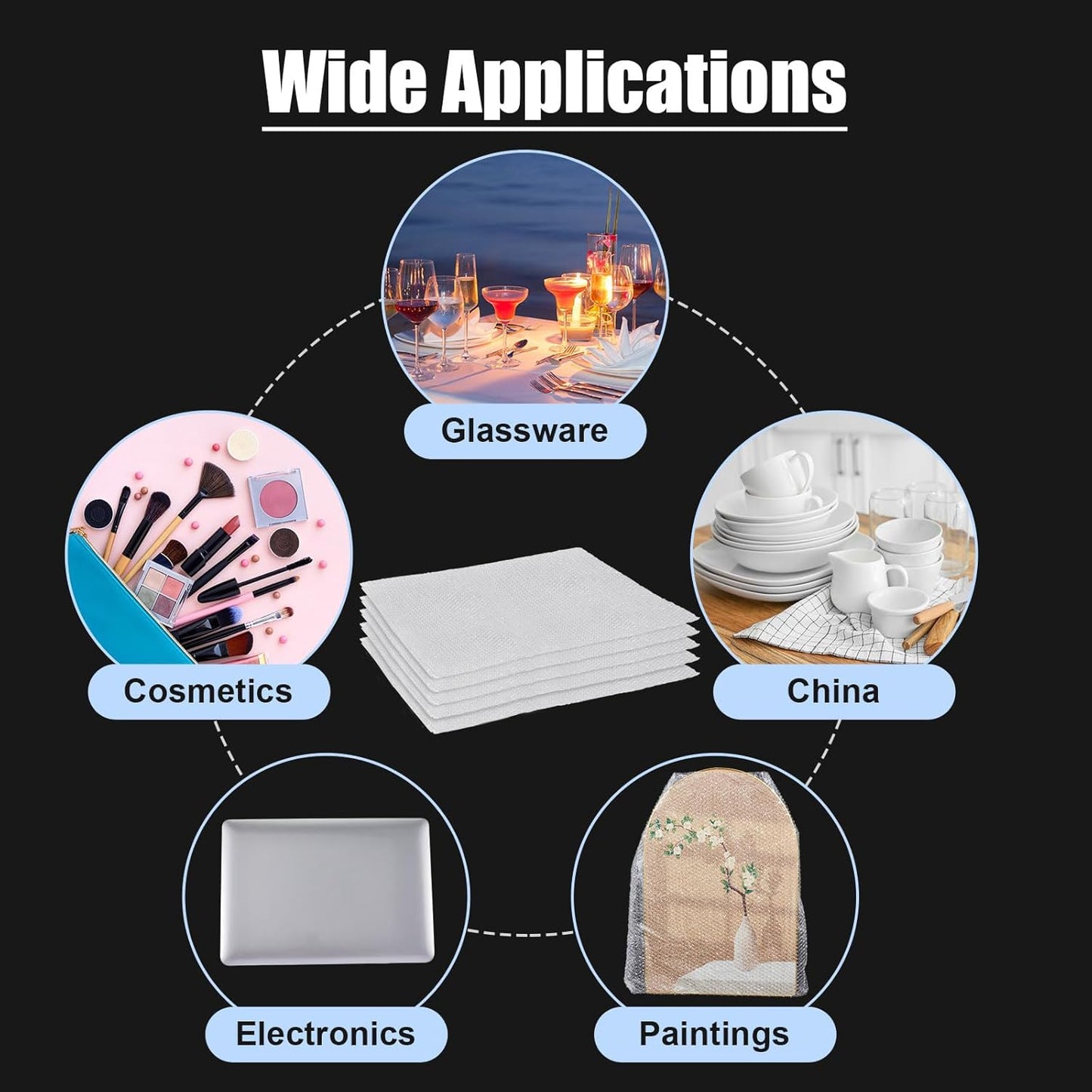 10 Pack Extra Large Bubble Pouches 20 * 24 Inch Clear Bubble Pouch Wrap Bags for Packing Shockproof Cushioning Wrap Bag for Shipping Moving Fragile Dishes China Plates Painting Fragile Items