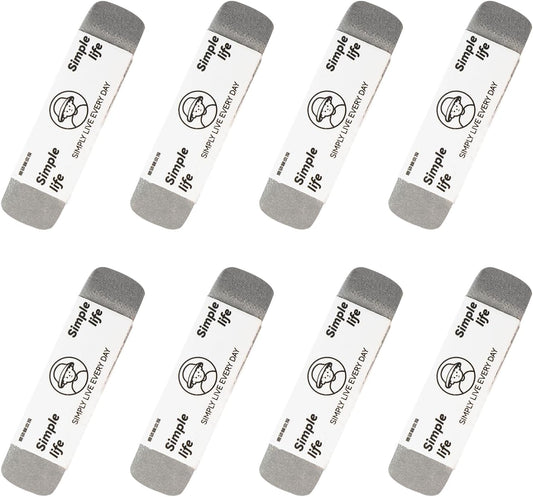 8 - Pack Sand Erasers - Frosted Erasers for Pens, Fountain Pens, and Ink - Special School and Office Supplies for Correction - Colored Pencil and Ink Eraser