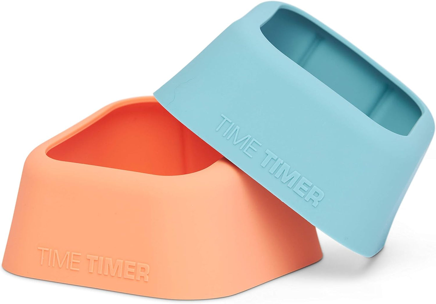 TIME TIMER Home MOD Color Cases - for Classroom Learning, Homeschool Study Tool, Student Desk Clock and Office Meetings with Silent Operation (2-Pack), Orange & Blue Pack