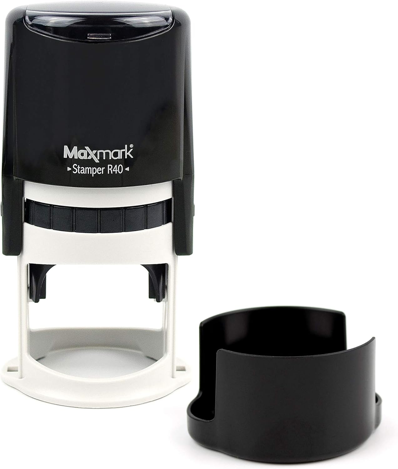 Round Notary Stamp for State of Washington- Self Inking Stamp - Top Brand Unit with Bottom Locking Cover for Longer Lasting Stamp - 5 Year Warranty