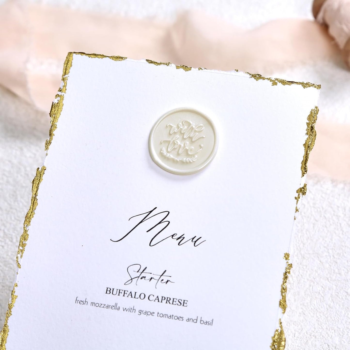 UNIQOOO Pearl White Glue Gun Sealing Wax Sticks for Wax Seal Stamp - Perfect for Wedding Invitations, Snail Mails, Wine Gift Wrapping, Christmas Gift, Pack of 8