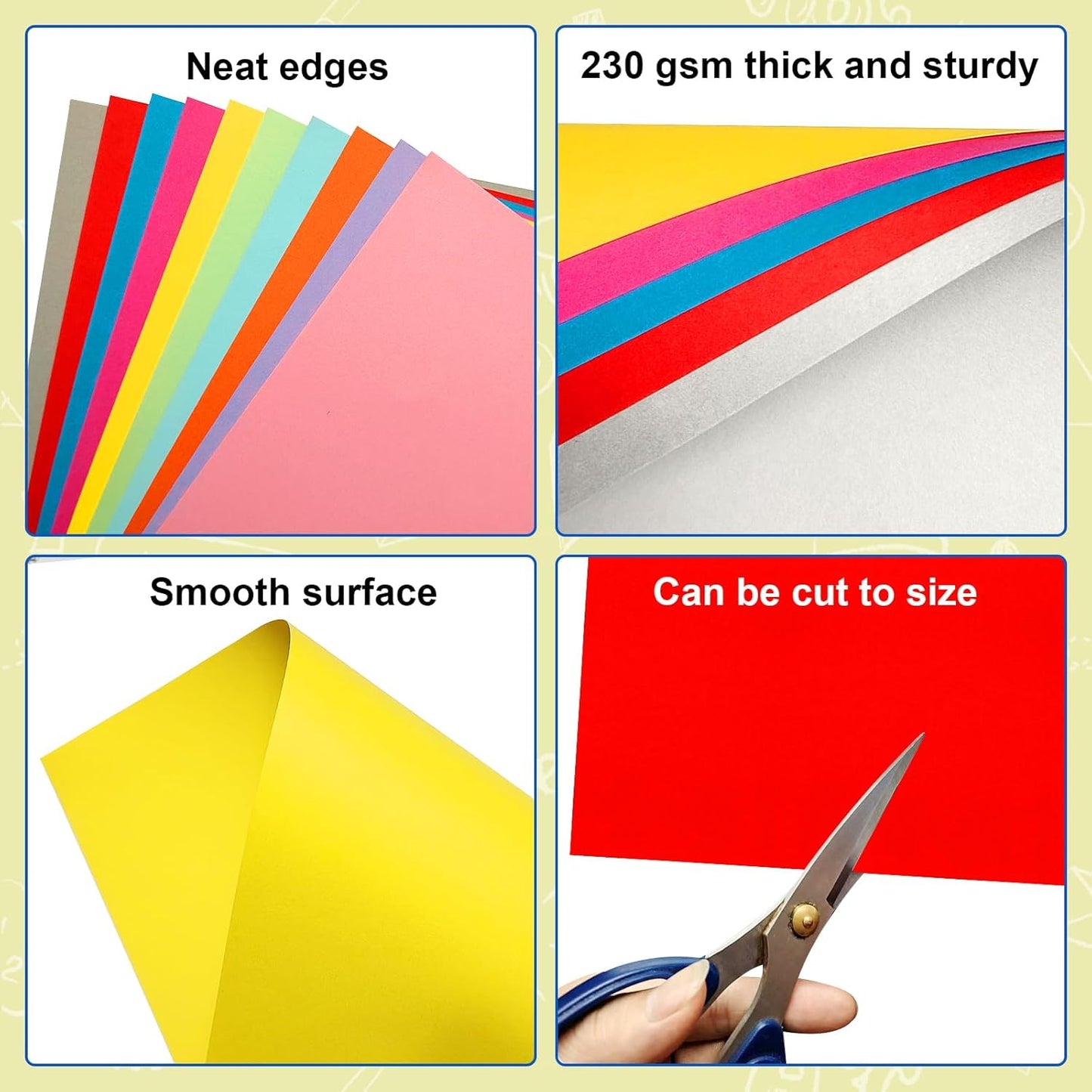 30 Pcs 11" x 14" Colored Poster Board Paper ROOKEA Colorful Poster Board Bulk 230 Gsm Thick Blank Smart Vision Boards for School Arts Craft Projects Drawing Scrapbooking Graphic