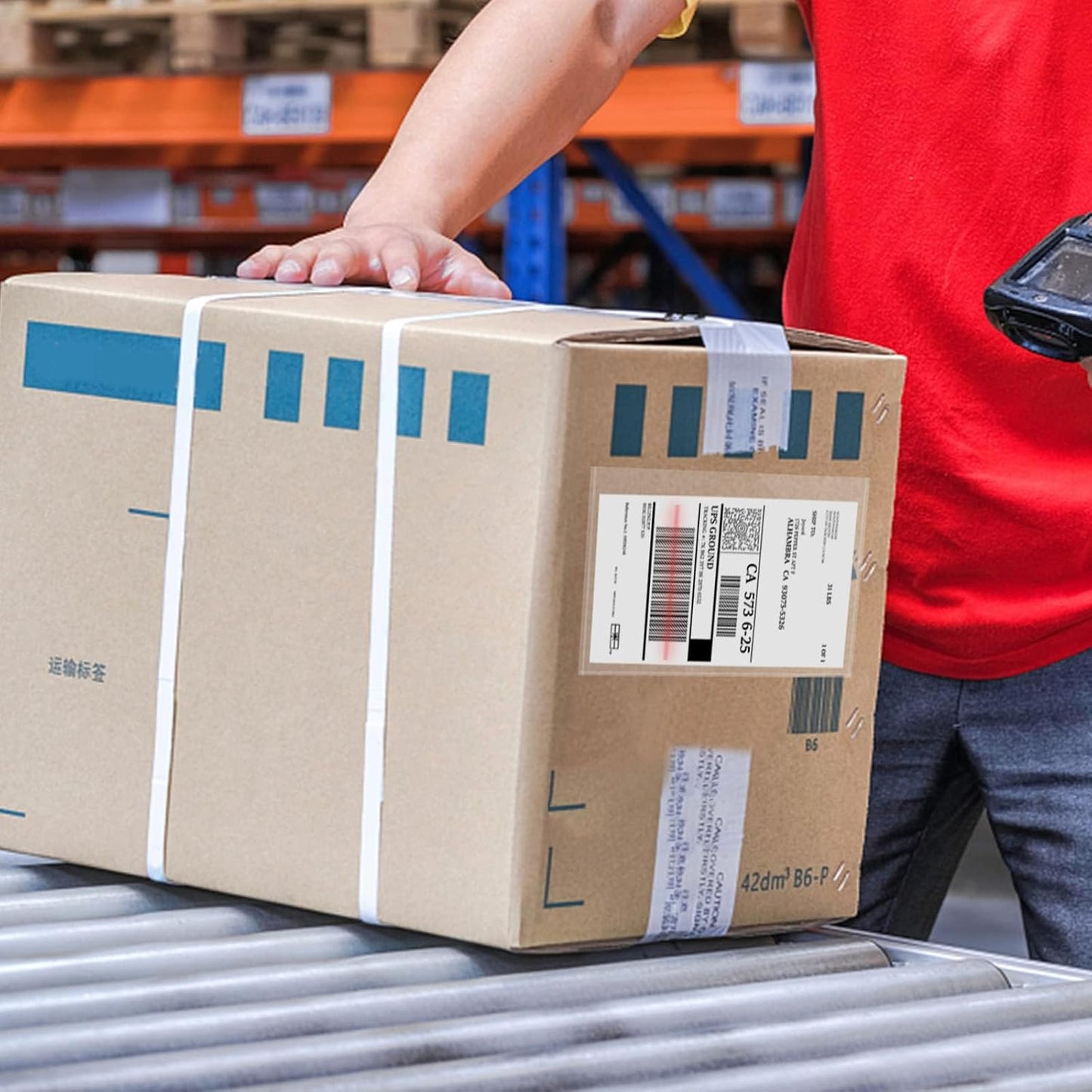 Clear Adhesive Top Loading Packing List Pouches 6'' X 9'', Shipping Label Sleeves, Packing Slip Envelopes (2000 Pack)