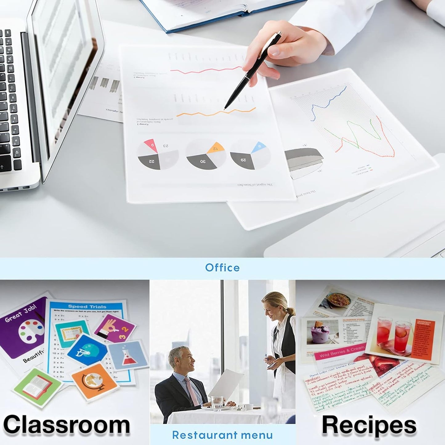 MPRT Laminating Sheets, 3 Mil Clear Thermal Laminating Pouches 8.9 x 11.4 Inches Laminate Sheets Paper for Laminator, 200-Pack