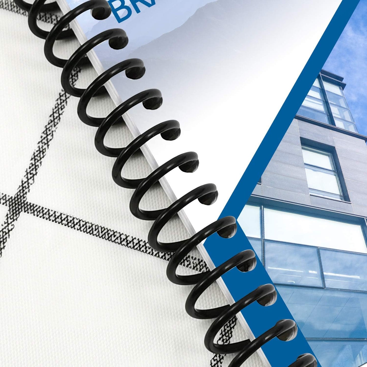 Rayson 5/16" Plastic Spiral Binding Coil, 40 Sheets Capacity, 4:1 Pitch 7.9mm Black Coil Binding Spines for Business and Educational Purposes, Pack of 100