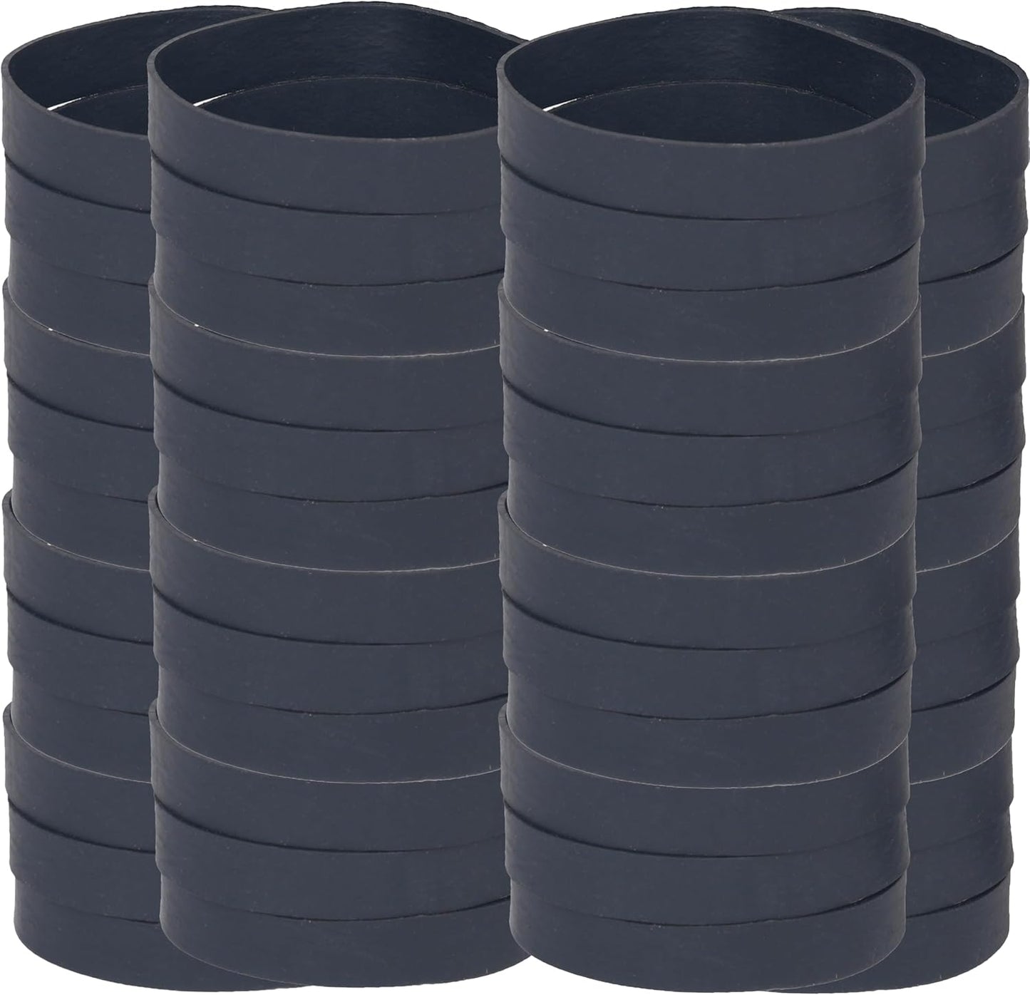 Tactical Rubber Bands Size #84,Elastic Band Black 50Pcs Heavy Duty Wide For Office Home Supplies (3-1/2" x 1/2'')