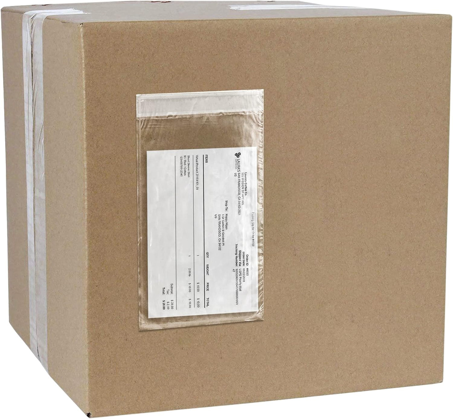 APQ Pack of 1000 Clear Packing List Envelopes 5.5 x 10. Plain Face Shipping mailers 5 1/2 x 10. Self-Sealing envelopes for documents, invoices, Warranty Information. USPS, UPS, FedEx Approved.