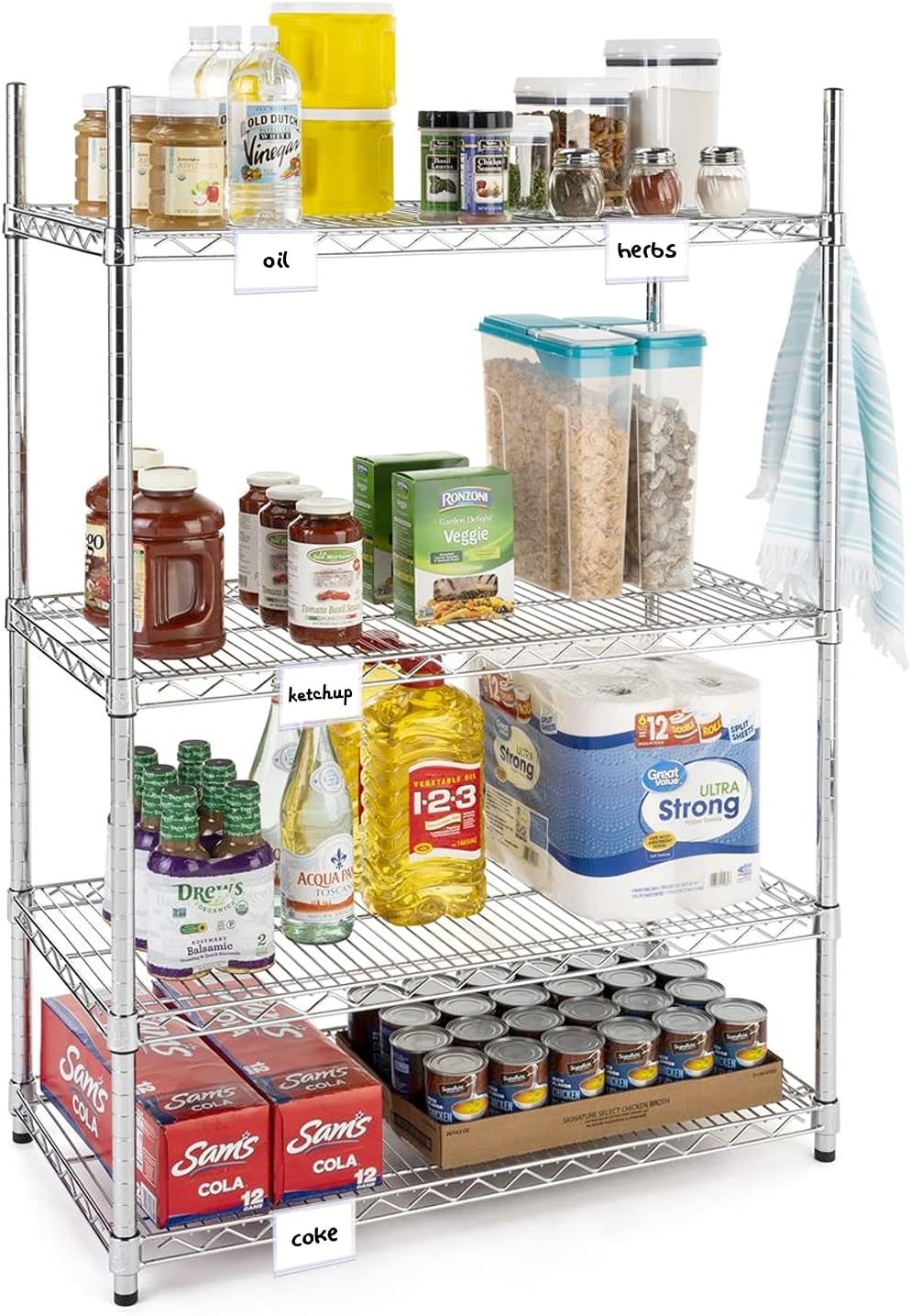 50 Pack Reusable Plastic Wire Shelf Label Holder, for Pantry Retail Merchandise Shopping Mall Store Shop Supermarket UPC Price Card Sign and Ticket Display Holder, Clip-On Design. 6cm X 4cm By NuBliss