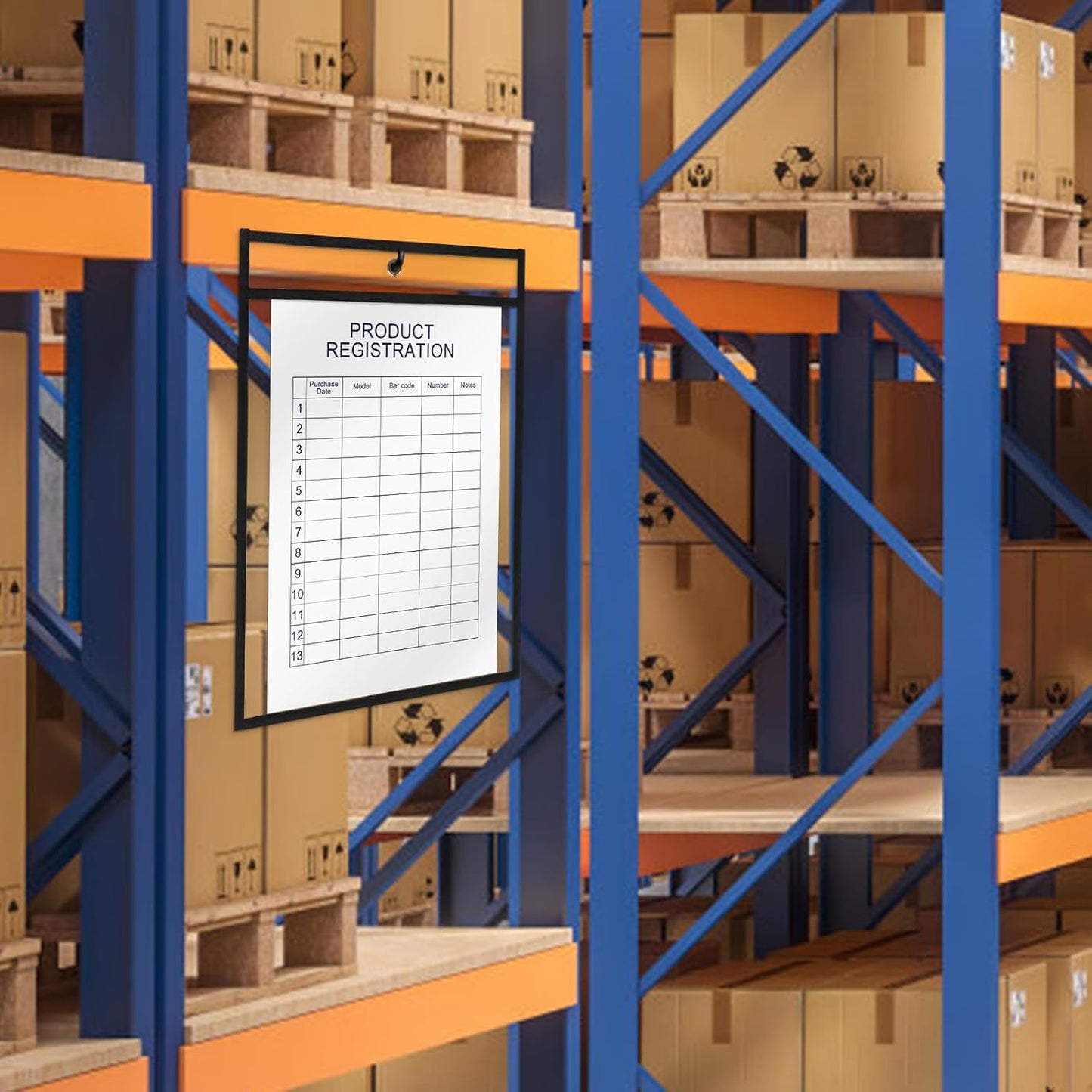 Job Ticket Holders 9x12, 30 Pack Heavy Duty Sheet Protectors Plastic Paper Sleeves 8.5 x 11 Clear Document Protectors Dry Erase Pocket Sleeves Document Holder for Shop Office Classroom Home, Black