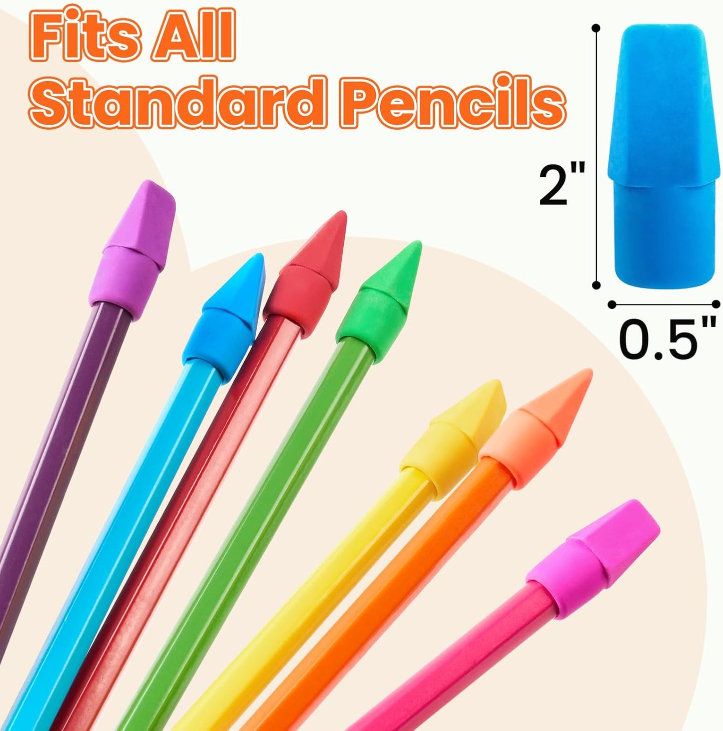 Sooez 120 Pack Pencil Top Erasers, Cap Pencil Eraser Toppers, Studying Supplies for Teachers Classroom Must Haves Pencil Erasers, 7 Colors