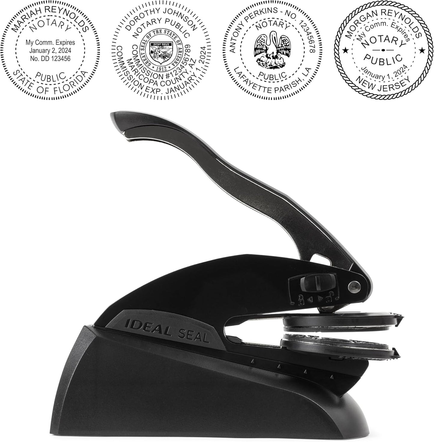 Georgia Round Notary Embosser | Official State Embosser | Official Seals | Meets State Specifications (Georgia, Round Embosser)
