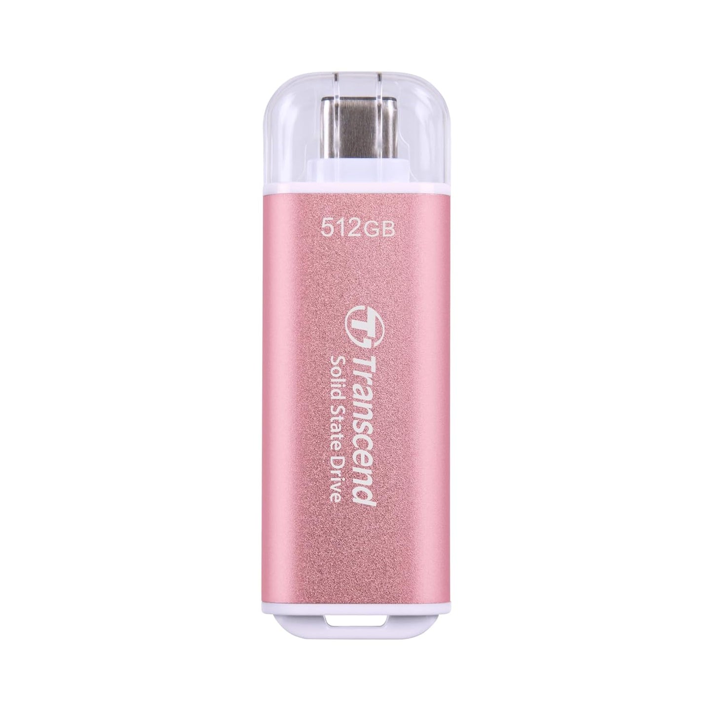Transcend 512GB External SSD, USB 3.2 Gen2, Up to 1,050MB/s, Portable SSD with Type C, for Steam Deck, ROG Ally, MSI Claw, Windows & Mac, iPhone, iPad, Android, PS5, Xbox, Smart TV, Pink