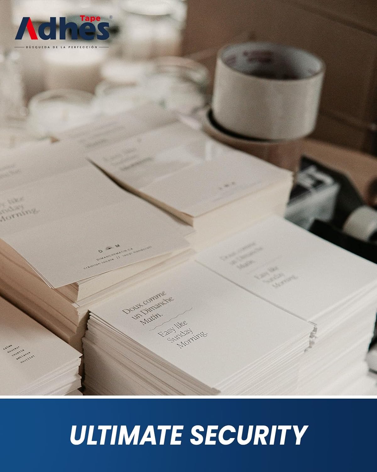 ADHES Heavy Duty Packing Tape, 36 Rolls, 1.88 Inch x 55 Yards, 2.7 mil Clear Shipping Tape Strong & Durable Package Tape for Shipping, Moving, Mailing and Sealing