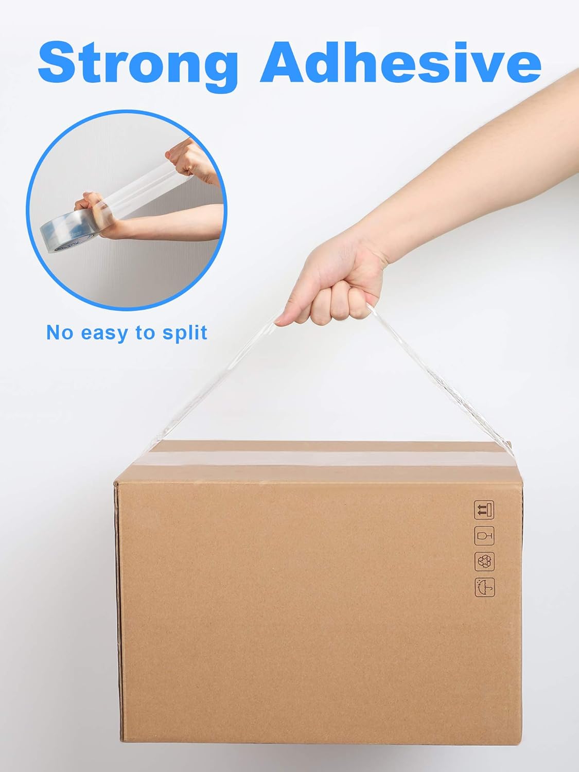 JARLINK Clearer Packing Tape 24 Rolls, Heavy Duty Packaging Tape for Shipping Packaging Moving Sealing, 2.8mil Thicker, 1.88 inches Wide, 60 Yards Per Roll, 1440 Total Yards