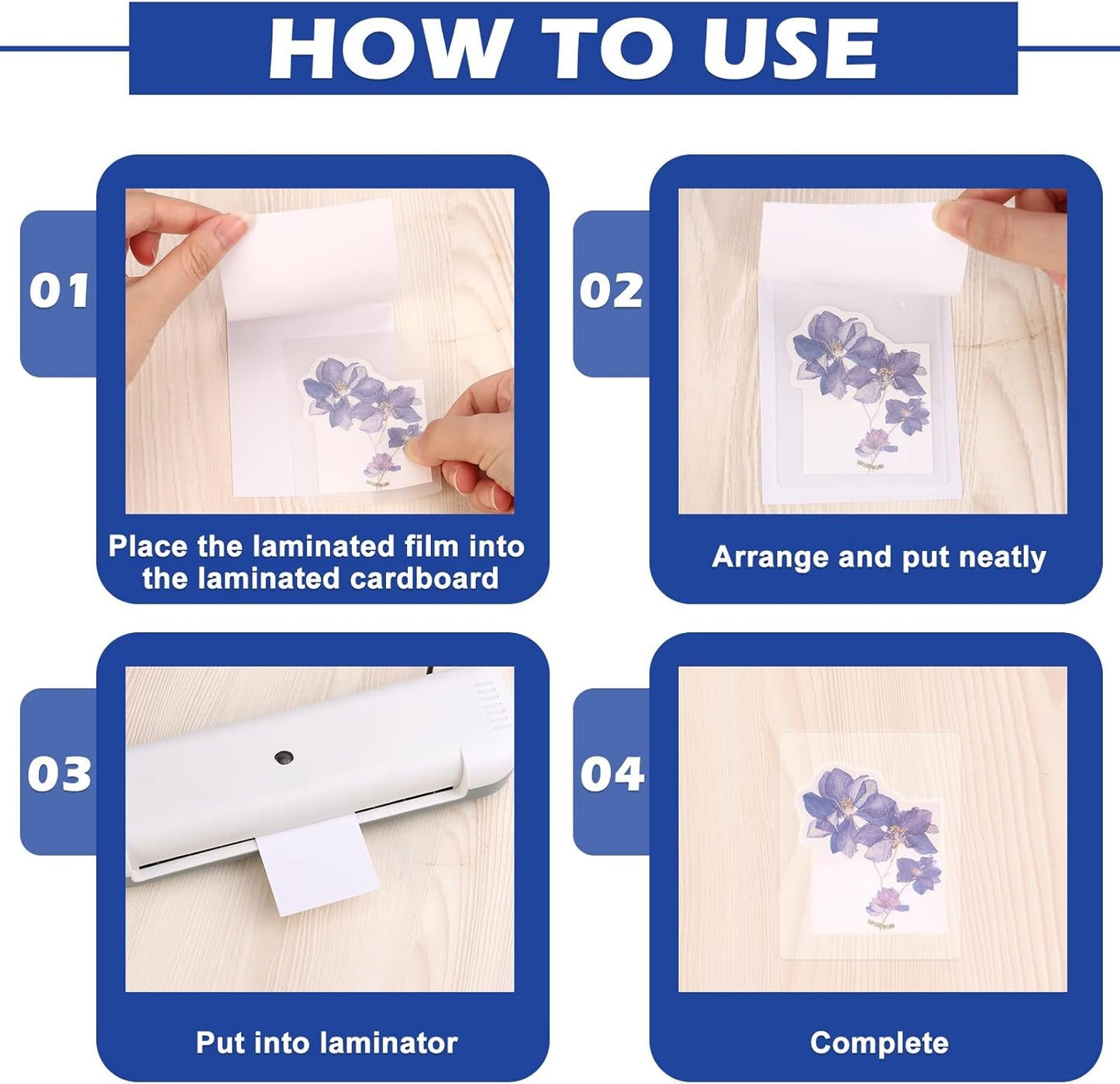 25 Pack 3 x 4 Inch Laminator Carrier Sleeve Business Card Size Thermal Laminating Carriers Sheets Protection Thermal for All Brand Laminating Pouches Work Permits Pass Cards Student ID Cards