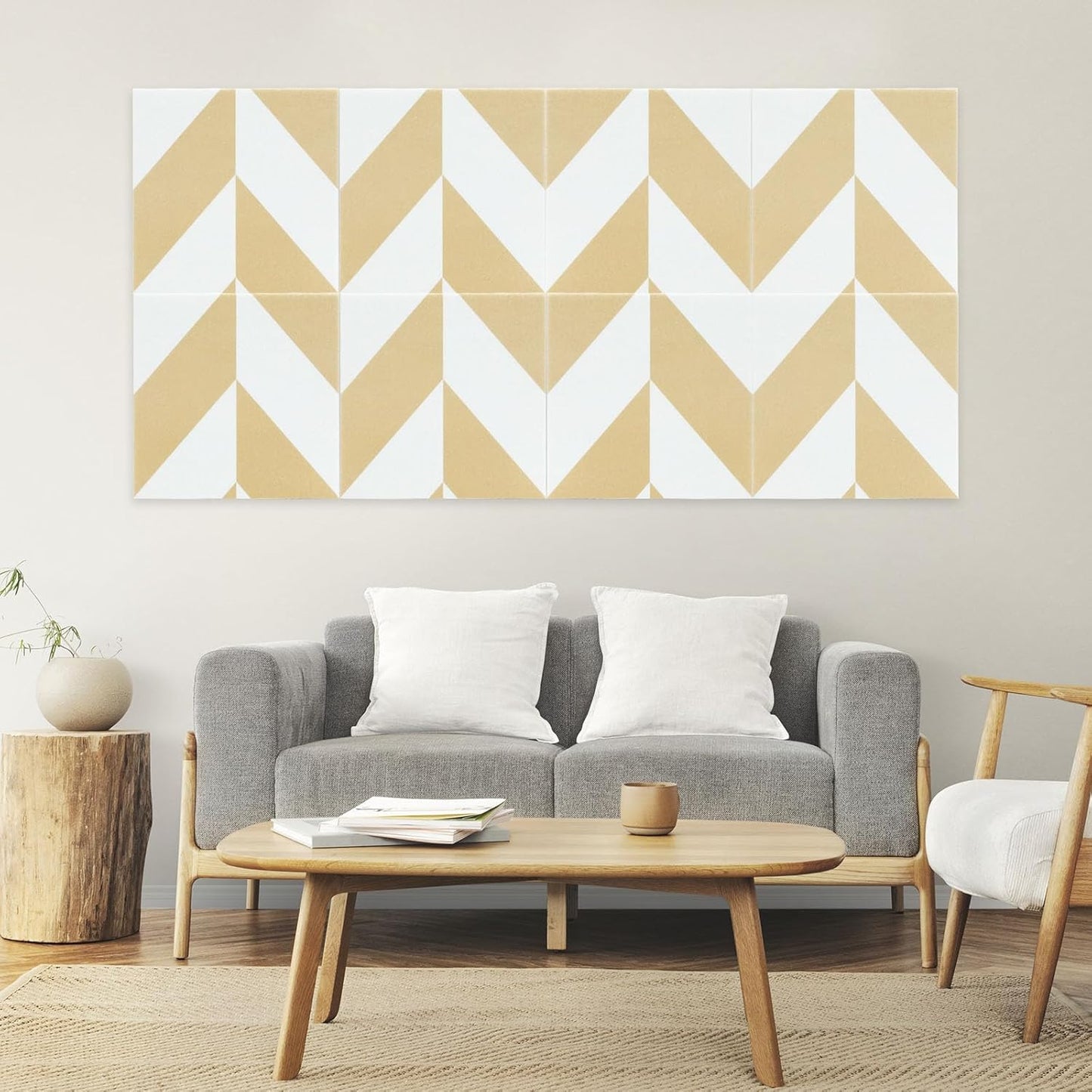 Smarpau Felt Cork Board 48"x36", 12 Pack Large Bulletin Board with 50 Removable Adhesive Tabs 35 Pushpins, Pin Board Tack Board, Cork Bulletin Boards for Home Office Decor