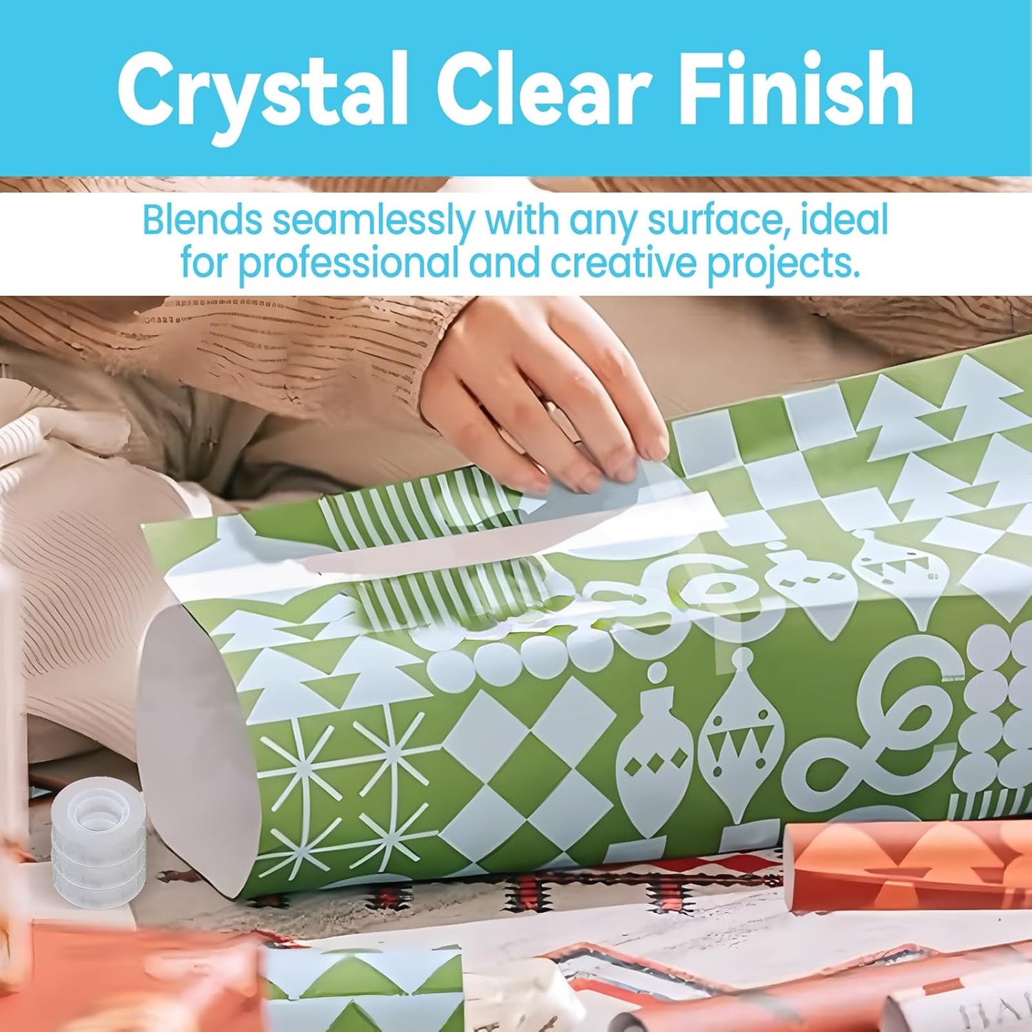 Transparent Tape Refill - Tear by Hand, 3/4" x 1000 inches, 16 Clear Tape Rolls for Dispenser, Back to School Supplies