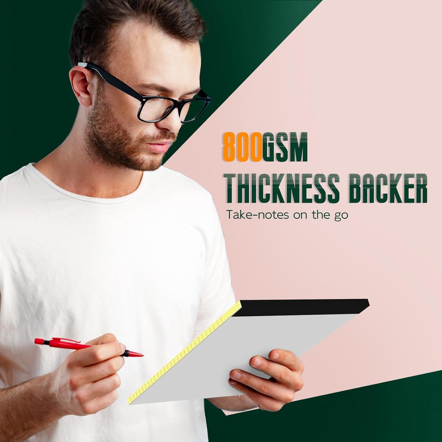 24 Pack Yellow Legal Pads 8.5 x 11 Note Pads, Wide Ruled Notepads, Micro Perforated Lined Note Writing Pads 30 Sheets per Notepad Double-Side Printed Legal Note Pad 8.5x11 for Home, Office, School