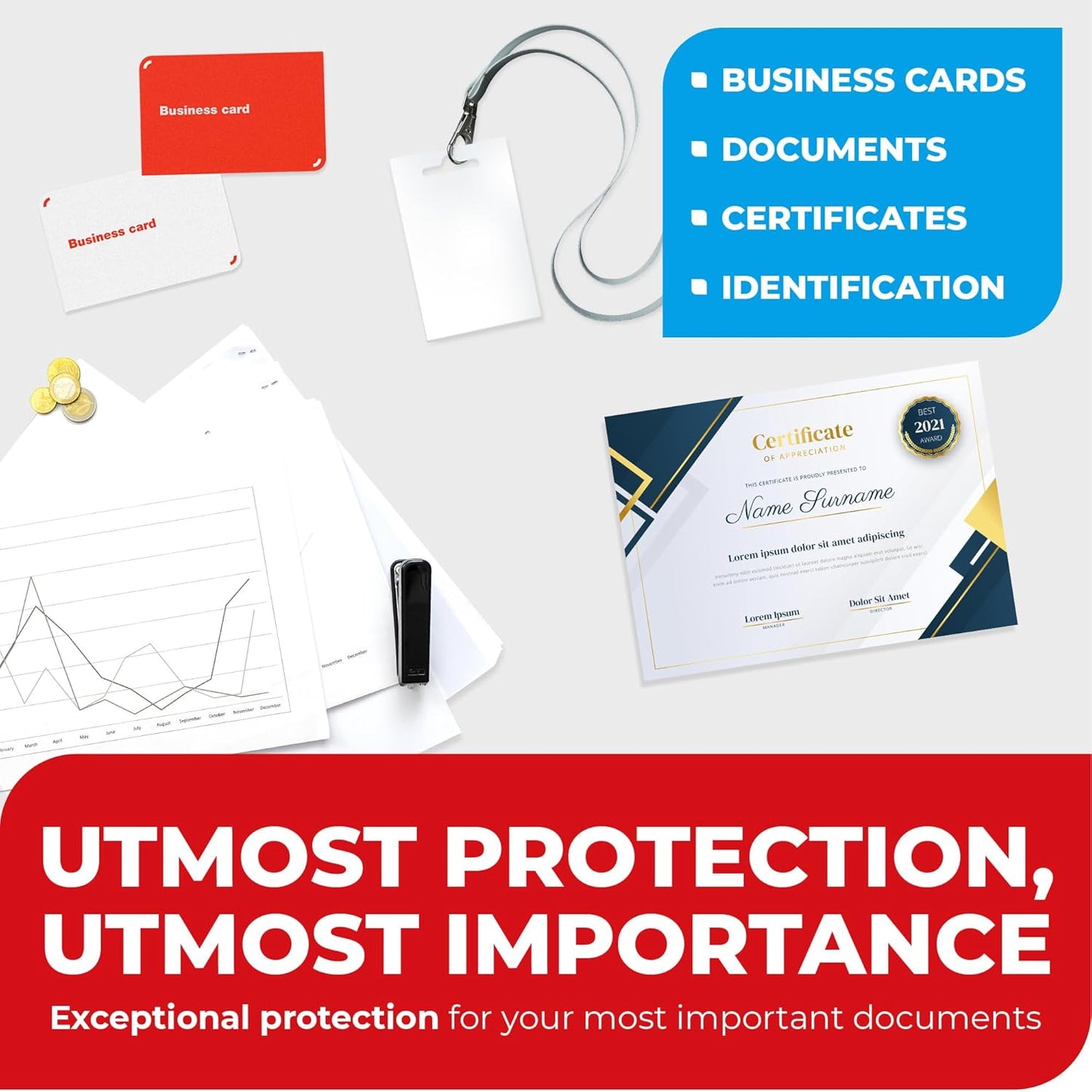 5MIL Thermal Laminating Sheets (100 Count) 4.3x6.3 inch, Card Size Dry-Erase Friendly Sheets, Compatible with Laminators Crystal, Clear Laminated Finish