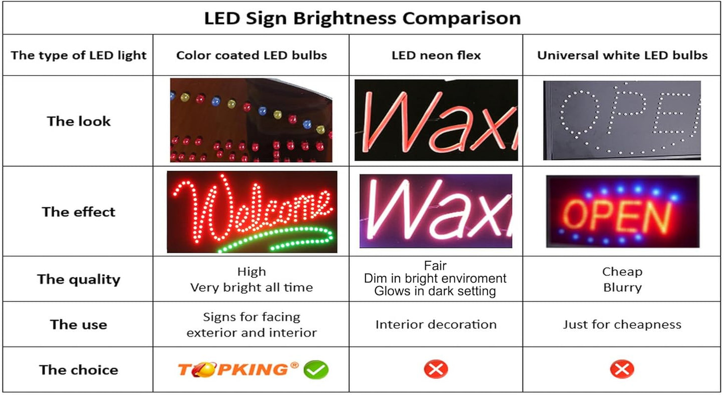 Subs Sign, 16"x16", 40x40cm, TOPKING, LED, Neon, Florescent, Signage, Signboard, Display, Billboard, Screen, Grand Opening, Gift