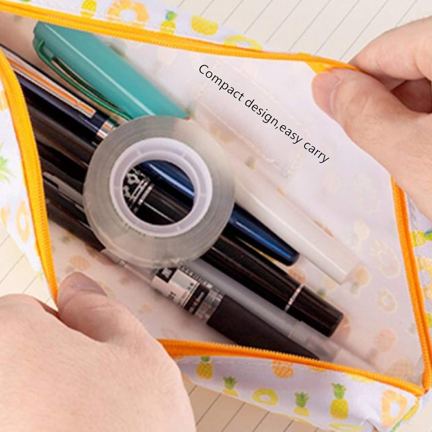 Transparent Tape Refill Rolls for Dispenser, Tear by Hand,12 Rolls x 900 inches