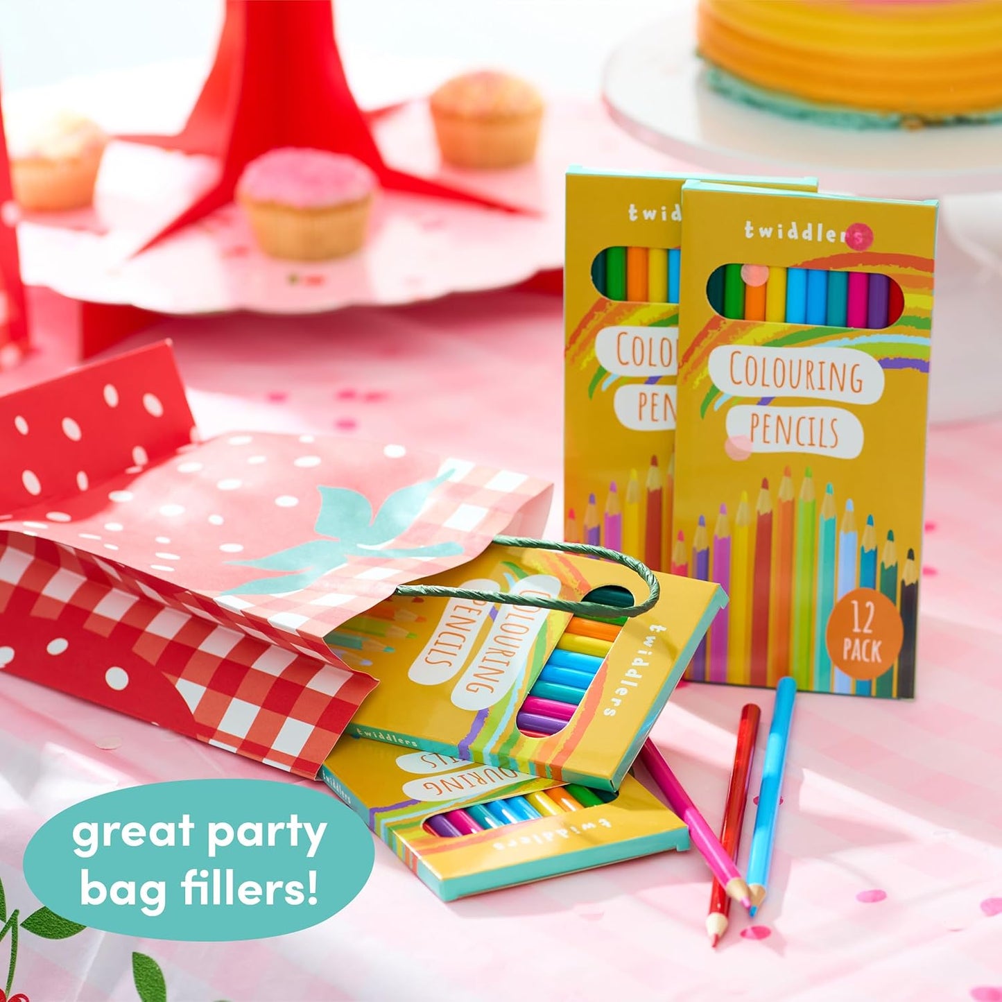 THE TWIDDLERS 120 Count Colored Pencils for Kids, (Bulk 10 Packs, 12 Colors Each Pack) Pre-sharpened Color Pencils for Adults, Back to School Supplies for Teachers, Classroom Prizes, Party Bag Fillers